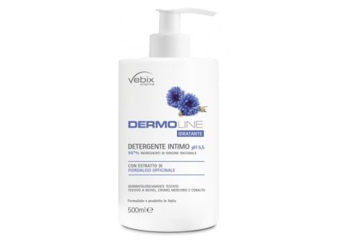 Vebix Dermoline detergente intimo con estratti di fiordaliso 300ml