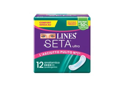 Lines Seta Ultra assorbenti anatomici 12 pezzi