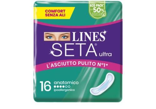 Lines Seta Ultra assorbenti anatomici 16 pezzi