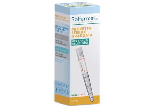 Sofarma+ provetta sterile vacuum system per urina 9ml 