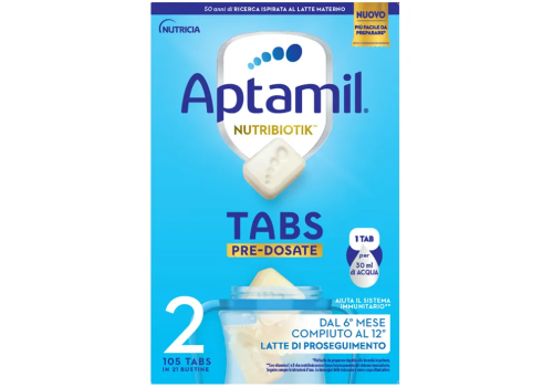 Aptamil Nutribiotik Tabs pre-dosate 2 latte di proseguimento 21 bustine