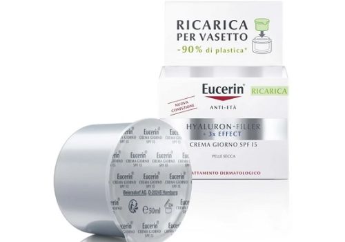 Eucerin Hyaluron-Filler + 3x Effect Spf 15 crema giorno pelli secche ricarica 50ml
