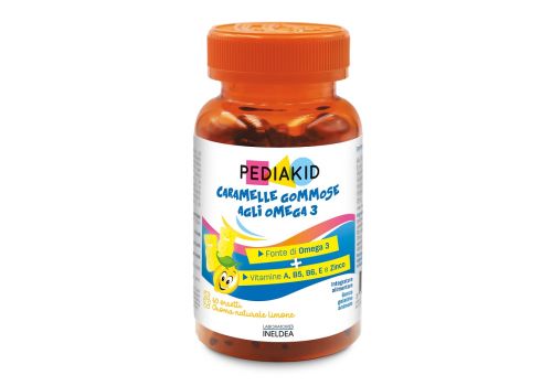 Pediakid caramelle gommose agli omega?3 integratore per la funzione visiva cerebrale e cardiaca dei bambini 60?orsetti