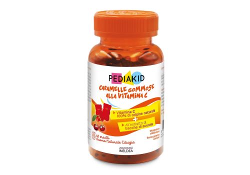 Pediakid Vitamina c integratore per il sistema immunitario e la pelle dei bambini 60 caramelle gommose