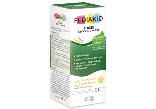 Pediakid tosse secca e grassa sciroppo gusto limone per bambini 150ml