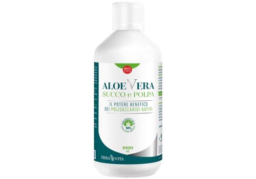 Aloe Vera Succo e Polpa integratore per il sistema digerente 1000ml