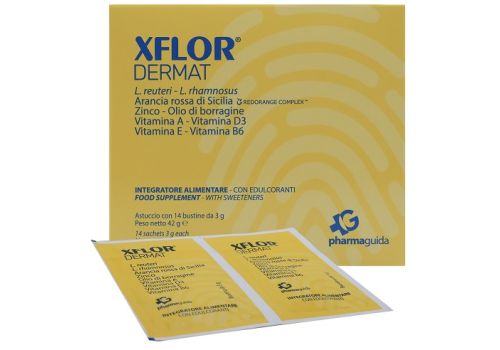 Xflor Dermat formula attiva integratore per la salute della pelle 14 bustine