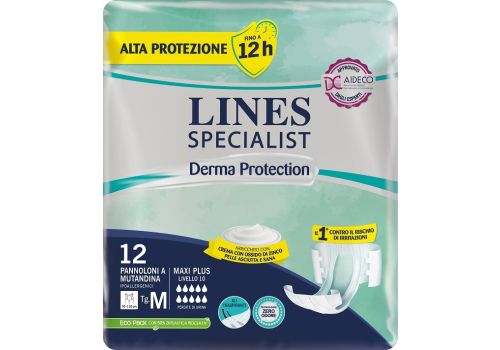 Lines Specialist Derma Protection pannolone mutandina maxi plus taglia m 12 pezzi