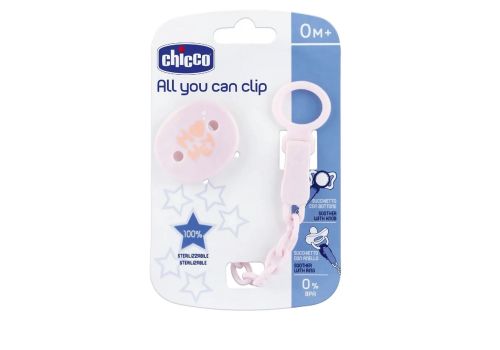 Chicco clip universale rosa 1 pezzo
