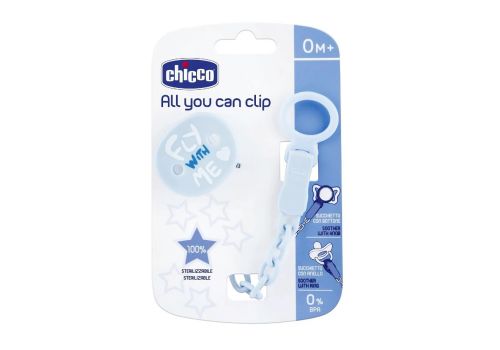 Chicco clip universale azzurra 1 pezzo