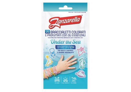 Zanzarella Under the Sea braccialetti antizanzare 25 pezzi