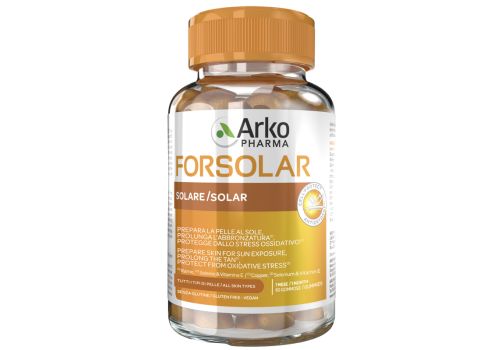 Forsolar Solare integratore per preparare la pelle al sole e prolungare l'abbronzatura 60 gummies