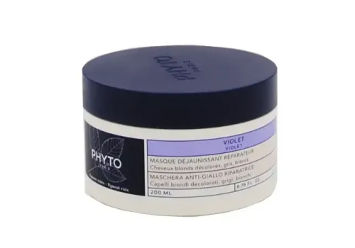 Phyto Phytoviolet maschera anti-giallo riparatrice per capelli biondi decolorati grigi bianchi 200ml