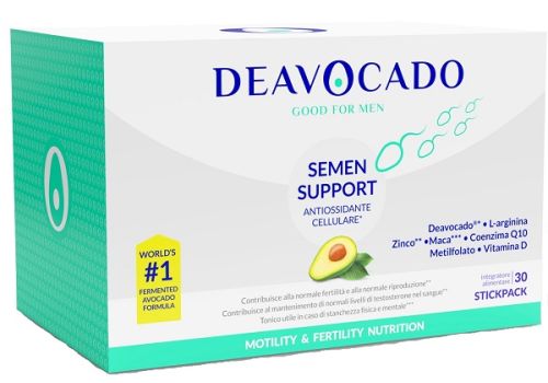 Deavocado Semen Support integratore per fertilità e motilità maschile 30 stick pack