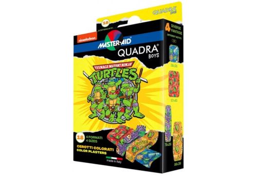 MasterAid Quadra boys ninja turtle 18 pezzi