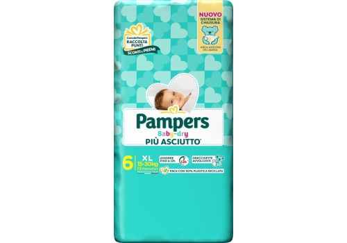 Pampers Baby Dry pannolini 16-30kg taglia 6 extra large 13 pezzi