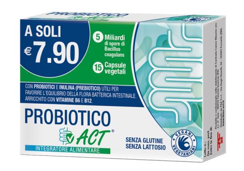 Probiotico Act integratore di fermenti lattici 15 capsule