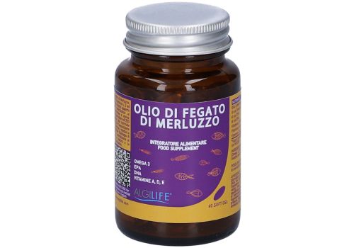 Olio fegato merluzzo integratore per la funzionalità visive e cerebrale 60 softgel