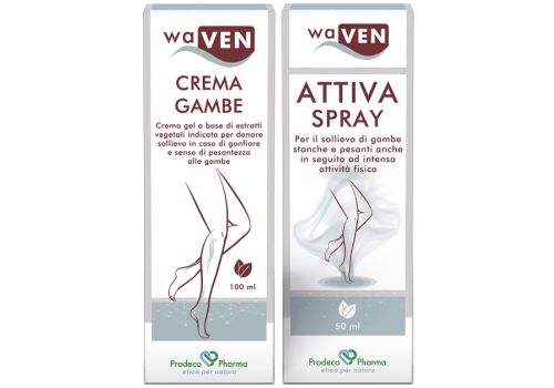 Waven crema gambe 100ml + Attiva spray 50ml