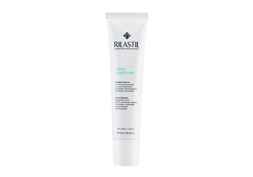 Rilastil aqua sensitive crema ricca idratante per il viso 40ml
