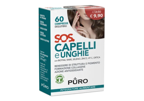 Puro SOS Capelli & Unghie integratore per capelli e unghie 60 compresse