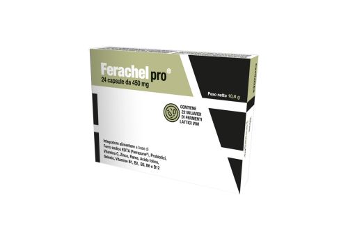 Ferachel Pro integratore di ferro con vitamine 24 capsule