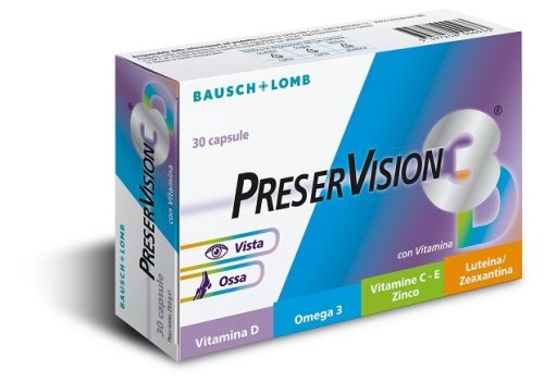 Preservision 3D  integratore per la funzione visiva 30 capsule molli
