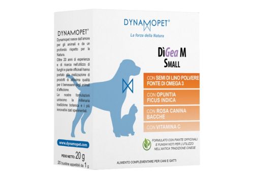 Digea M Small mangime complementare per le fisiologiche condizioni metaboliche di cani piccoli e gatti 20 bustine