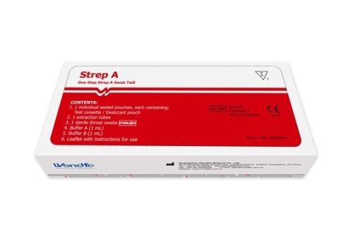 One step strep A swab test rapido streptococco