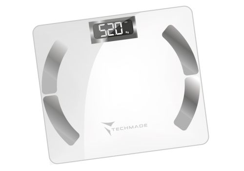 Techmade Smart White bilancia digitale per peso corporeo  