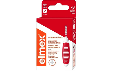 Elmex scovolino interdentale 0,5mm rosso 8 pezzi
