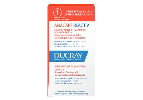 Anacaps Reactiv integrtaore per capelli 90 capsule