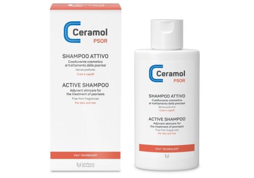 Ceramol psor shampoo attivo trattamento psoriasi per cute e capelli 200ml