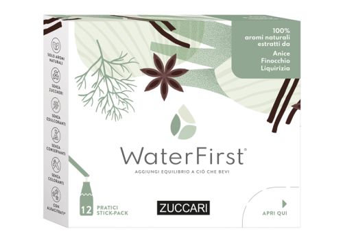 Waterfirst anice finocchio liquirizia polvere aromatizzante 12 stick pack 