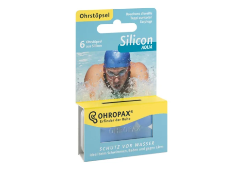Ohropax Silicon Aqua tappi auricolari per l'attività sportiva 6 pezzi