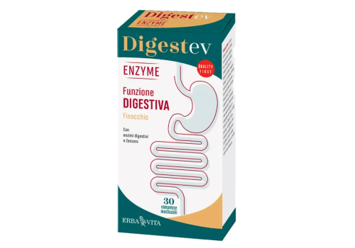 Digest-Ev Enzyme integratore per la funzione digestiva 30 capsule