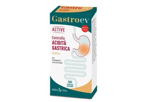 Gastro EV Active integratore per il sistema gastro-intestinale 30 compresse
