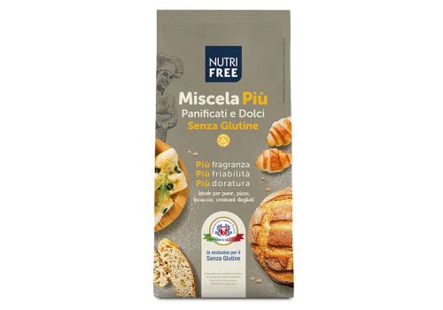 Nutrifree miscela più pane dolce senza glutine 500 grammi