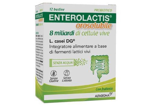 Enterolactis Orosolubile integratore di fermenti lattici vivi 12 bustine