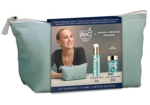 Roc kit hydrate + plump limited edition con siero viso 30 capsule 10,5ml + crema spf 30 idratante viso 50ml | offerta speciale