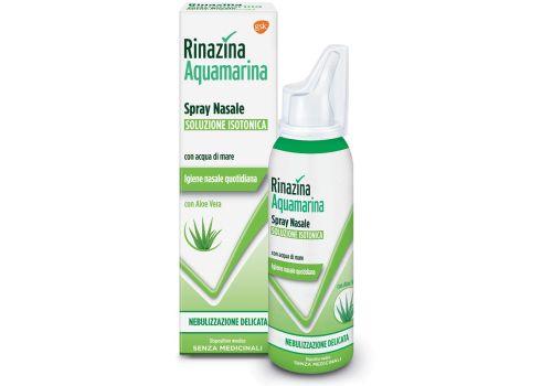 Rinazina aquamarina isotonica delicata promo per igiene nasale 100ml
