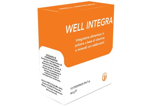 Well Integra integratore di vitamine e minerali 12 stickpack x 5 grammi
