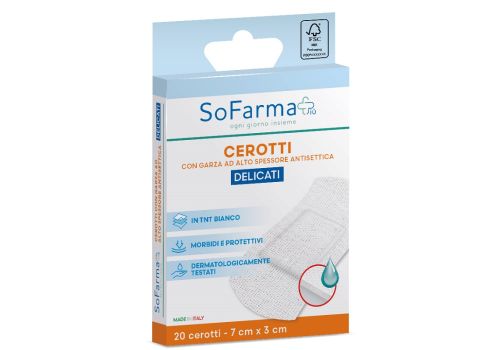 Sofarma+ cerotti delicati 7 x 3cm 20 pezzi