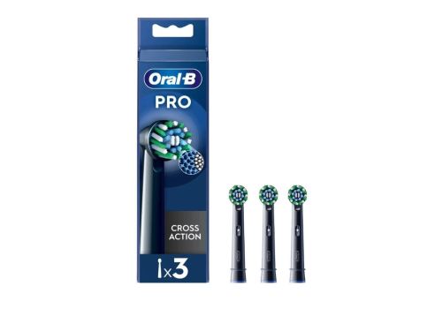 Oral-B power ricarica cross action black 3 pezzi