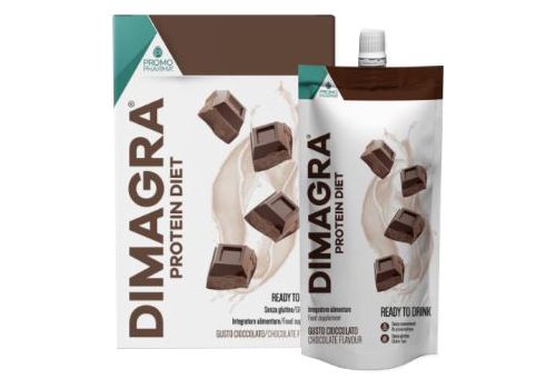 Dimagra Protein Diet cioccolato integratore per la dieta proteica 7 pezzi