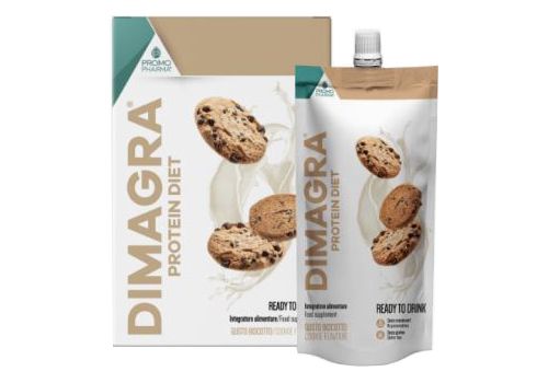 Dimagra protein diet gusto biscotto integratore a base di proteine 7 pouch 220 grammi