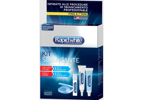 Rapid White Tooth Whitening kit sbiancante per denti con bite modellante