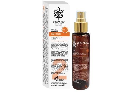 Organics Pharm spf 30 solare protettivo per viso e corpo spray 100ml