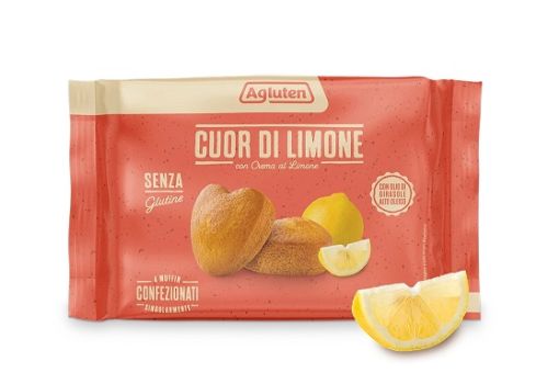 Agluten Cuor di limone merendine senza glutine 4 pezzi 150 grammi