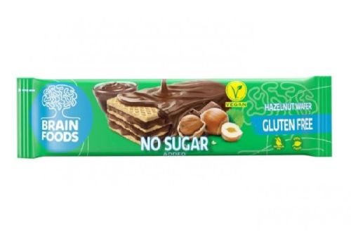 Brain Foods wafer nocciola senza zucchero e glutine 40 grammi